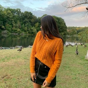Orange sweater bought in Forever 21, Size M